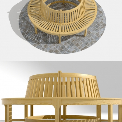 欧模网 原创3d模型  椅子3d模型下载  公用椅3d模型下载  现代户外