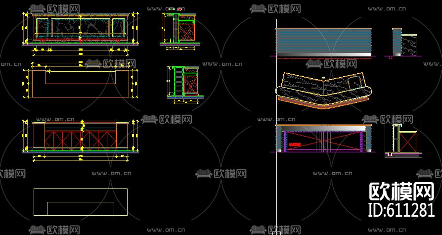 吧台，服务台下载（渲染图1）