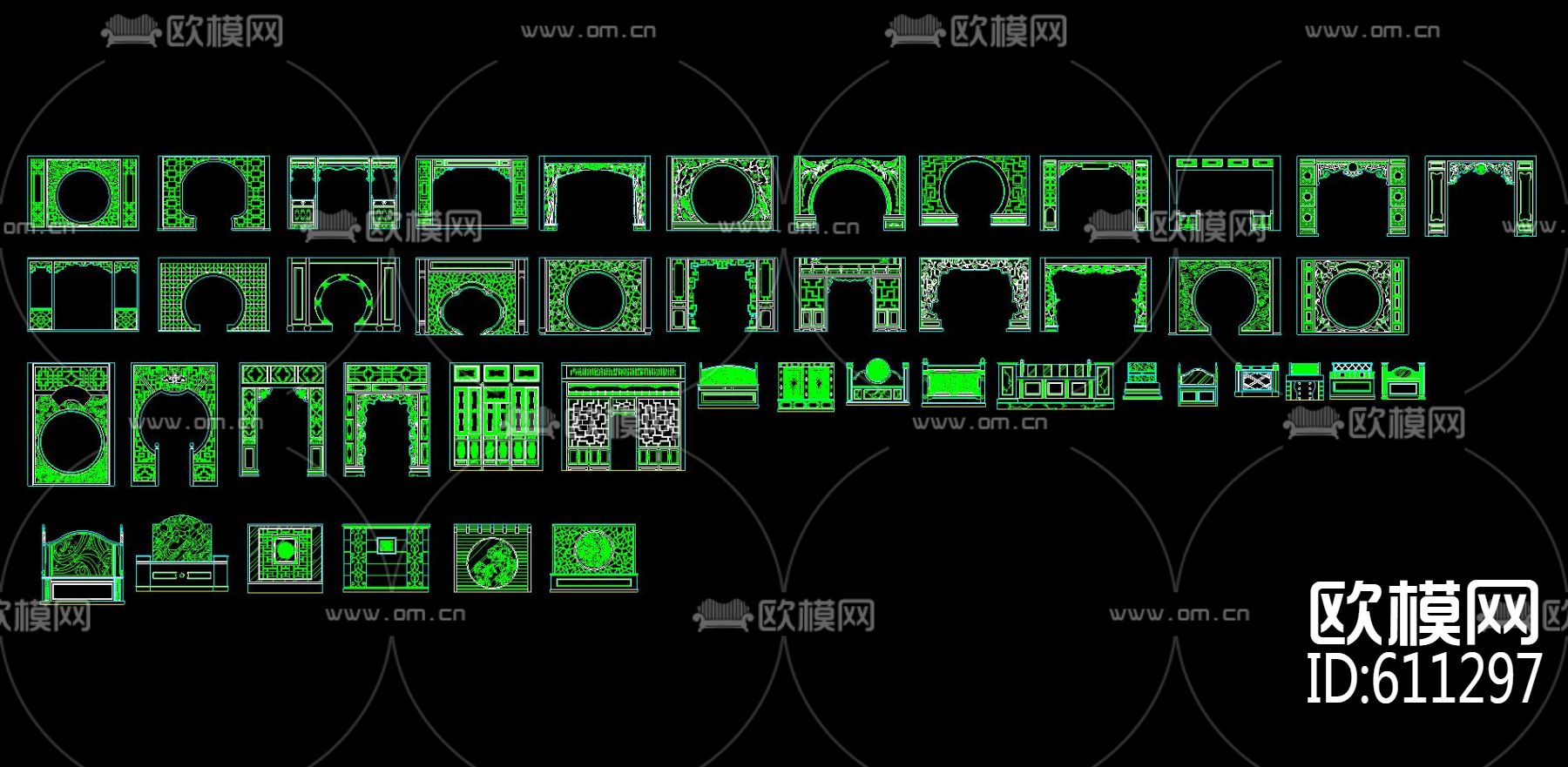 隔断图库下载（渲染图2）