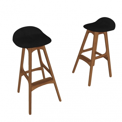  现代吧台椅su模型 