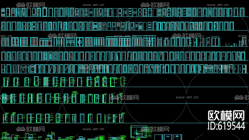 室内设计 CAD图库 大全下载（渲染图3）