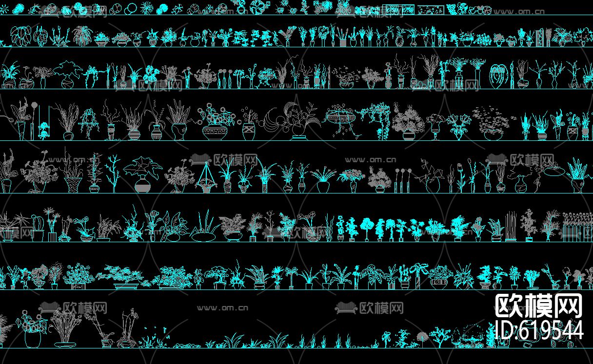 室内设计 CAD图库 大全下载（渲染图2）