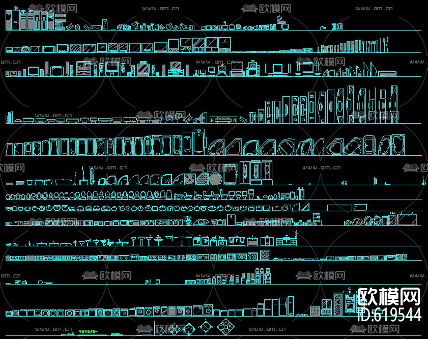 室内设计 CAD图库 大全下载（渲染图5）