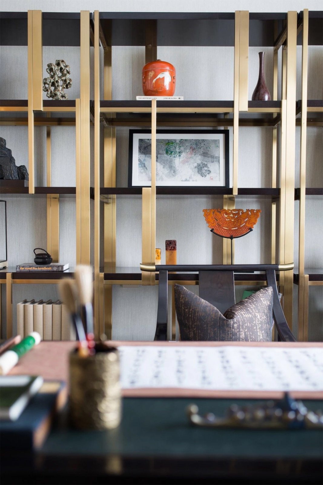 海亮唐宁府175㎡新中式样板间gnd设计欧模设计圈