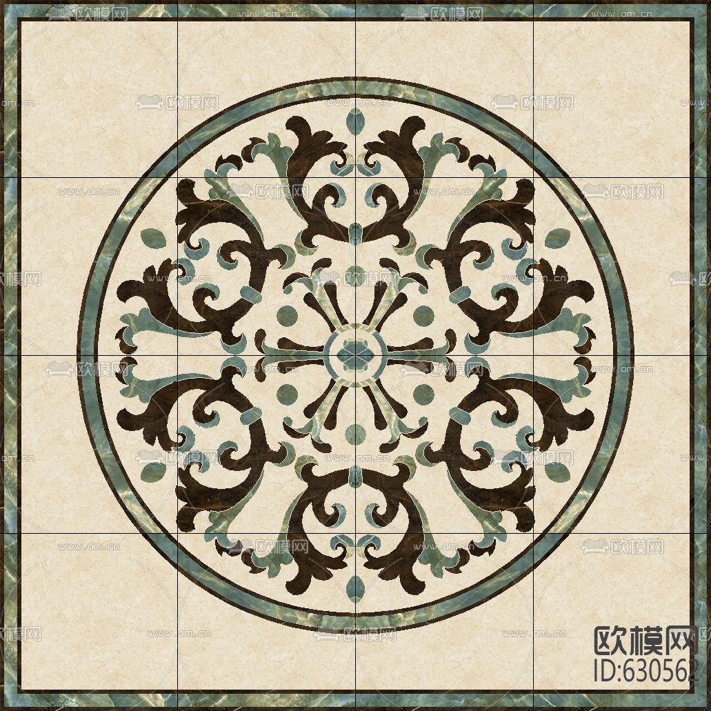 地面拼花下载（渲染图2）