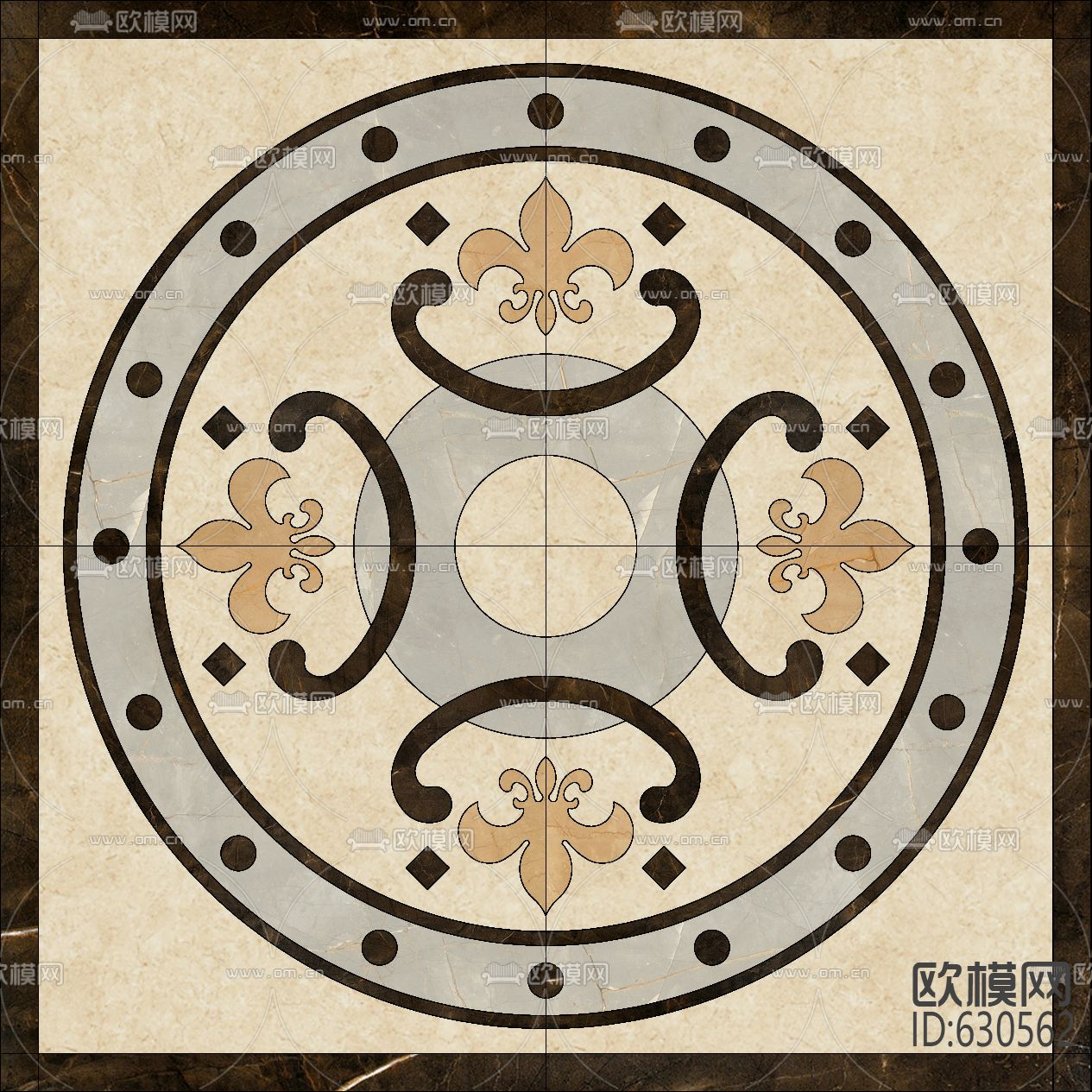 地面拼花下载（渲染图3）