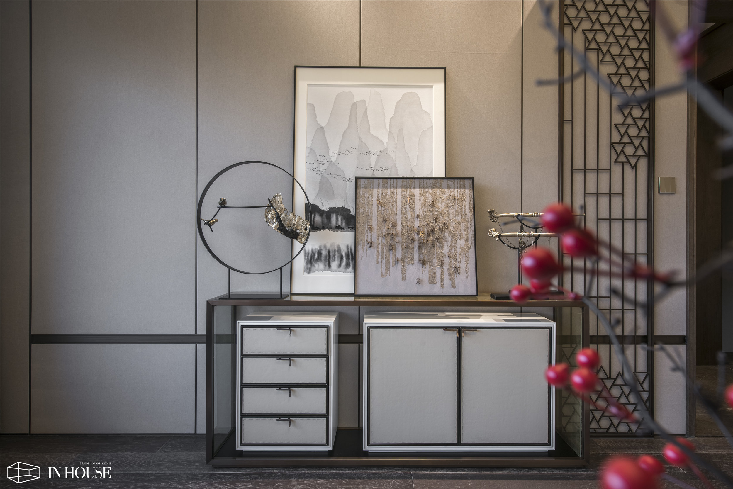 inhouse设计 新中式端景柜