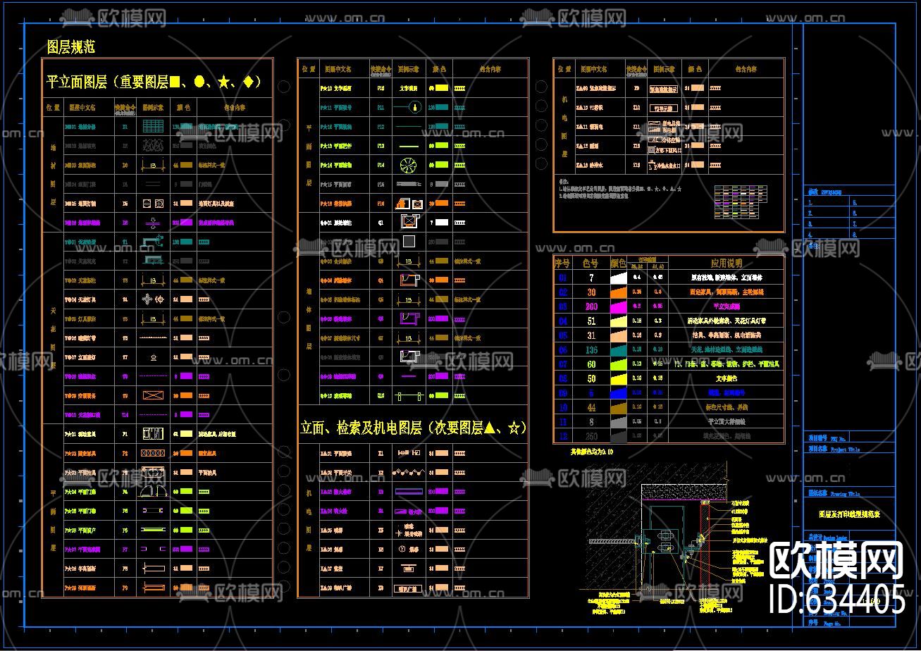 CAD装修设计图层规范下载