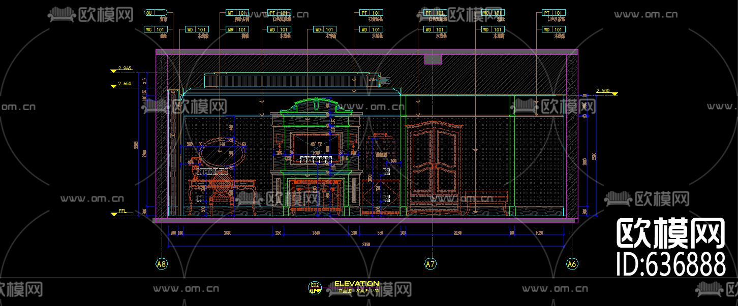 民宿酒店工装CAD施工图下载（渲染图4）