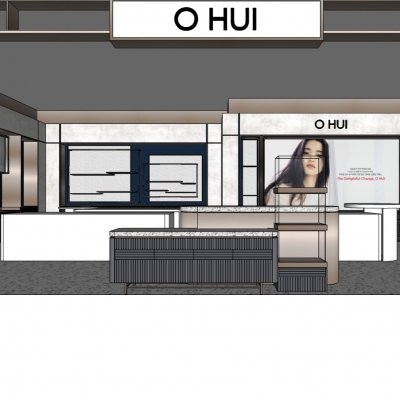  现代化妆品专卖店su模型 