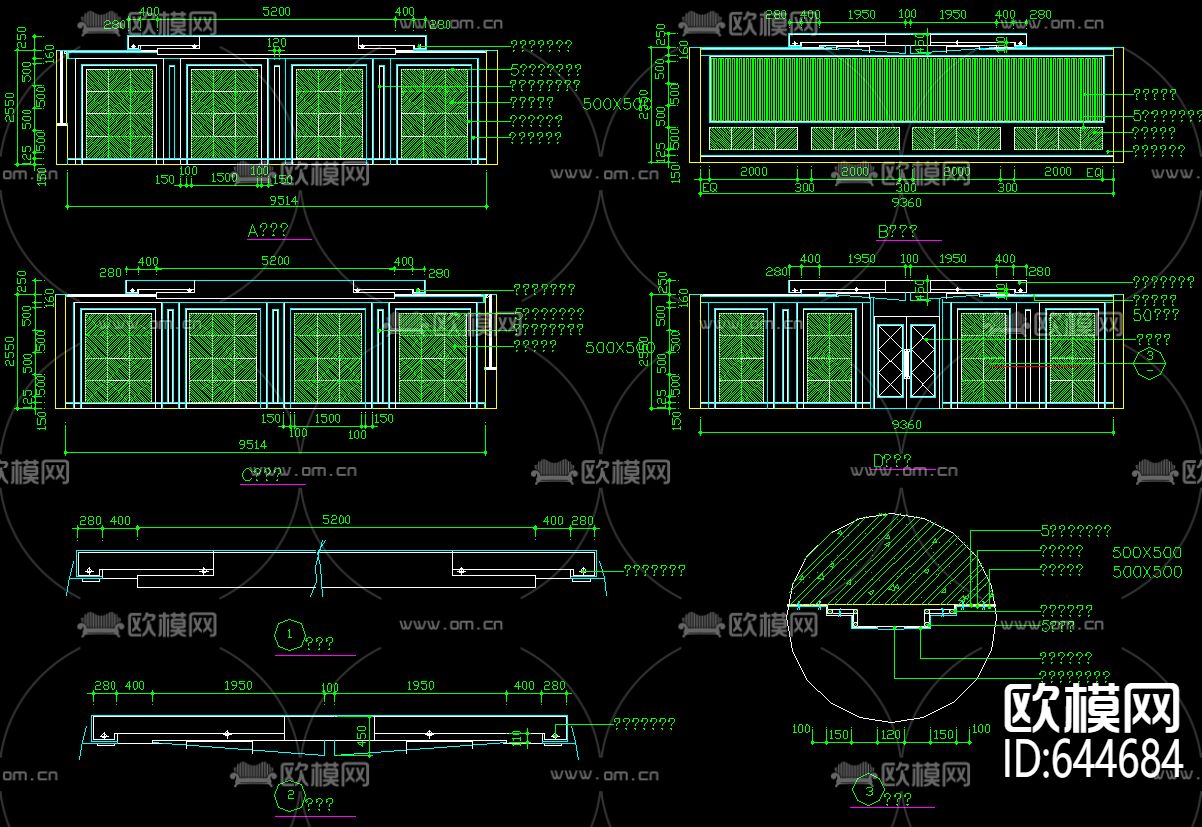 两个小乒乓球室装饰CAD施工图下载（渲染图2）