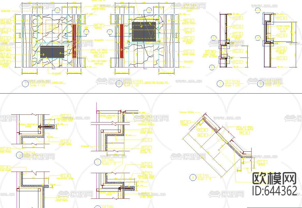 酒店装饰CAD施工图下载（渲染图4）