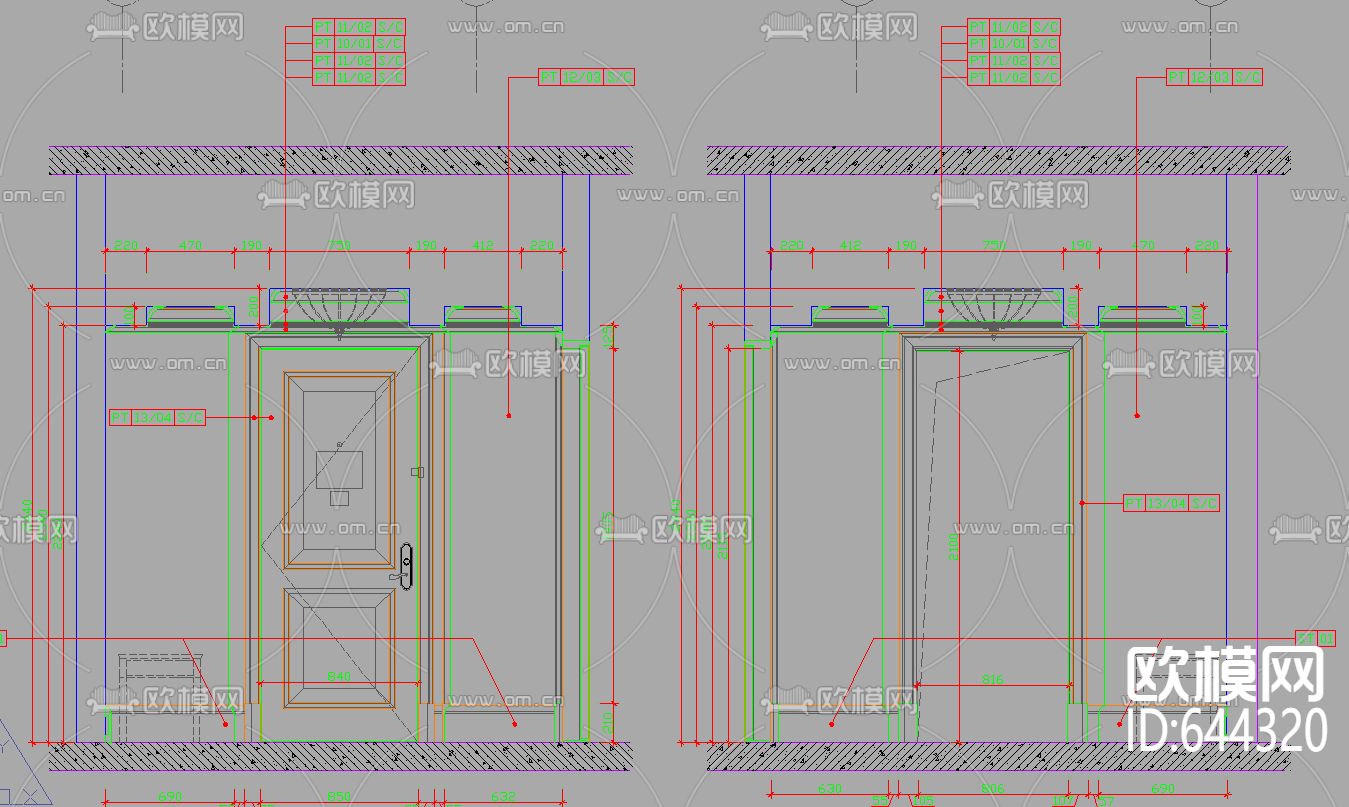 国际酒店客房标准CAD施工图下载（渲染图3）