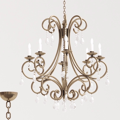 金属烛台吊灯3d模型