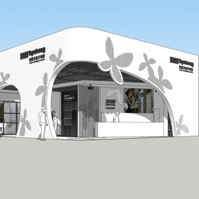  现代家具展厅su模型 