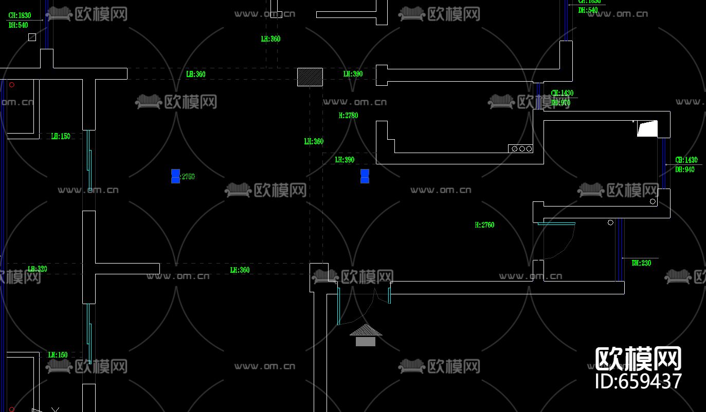 星洲城市花园全套CAD施工图下载（渲染图2）