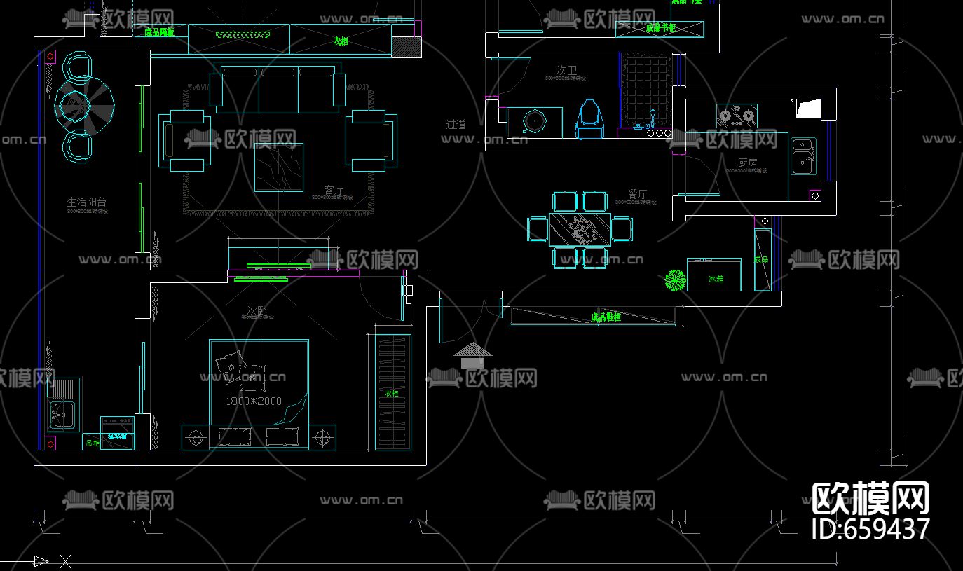 星洲城市花园全套CAD施工图下载（渲染图6）