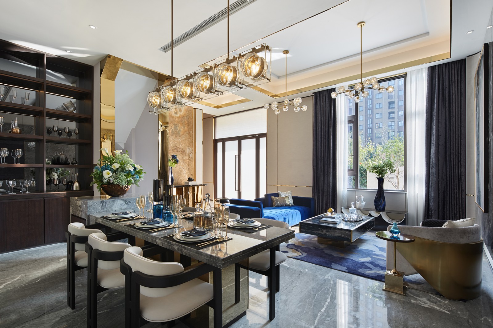 精致轻奢·景瑞天赋姚江叠墅样板房 | 源钰设计_欧模设计圈