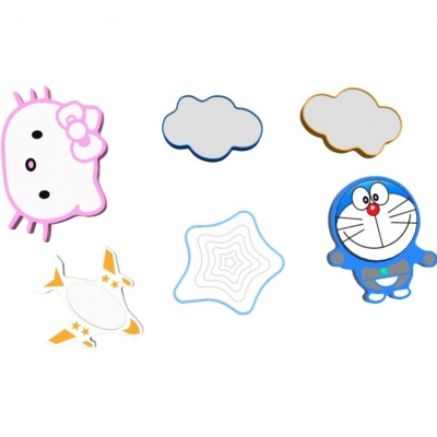  现代儿童吸顶灯组合su模型 