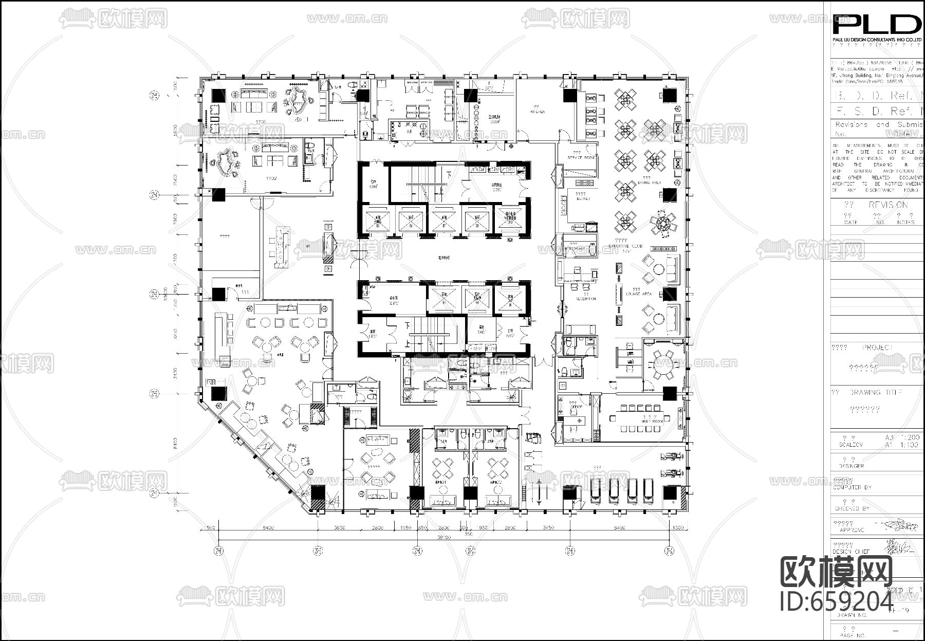维尔酒店全套CAD施工图下载（渲染图6）