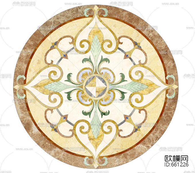 大理石拼花下载（渲染图2）