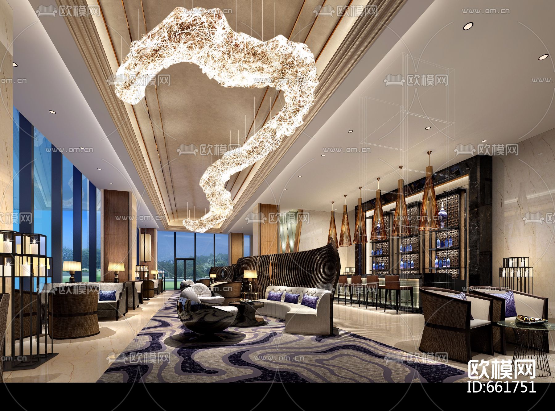 CCD喜来登酒店带方案，带CAD，带效果图下载（渲染图6）