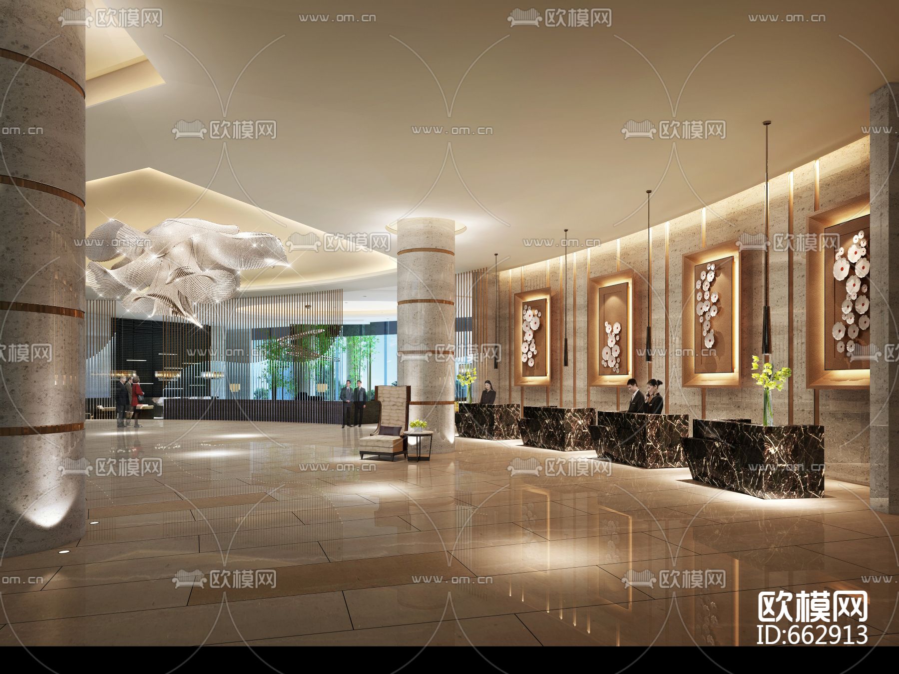 CCD漳州融信皇冠假日酒店施工图+效果图