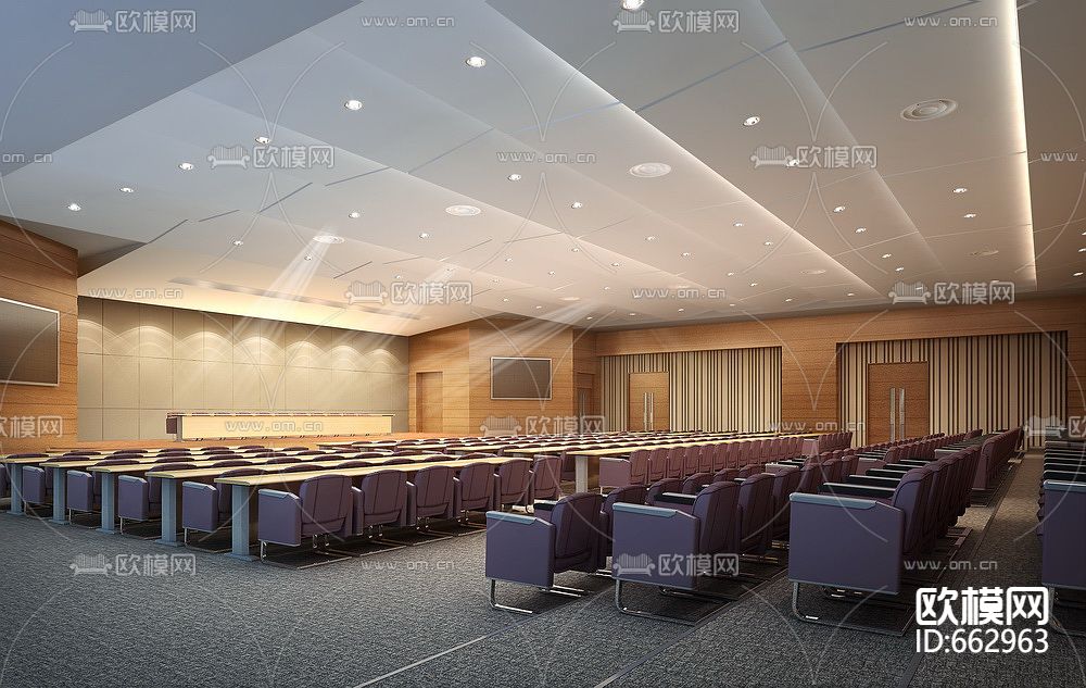 恒瑞制药办公楼全套CAD施工图及效果图下载（渲染图7）