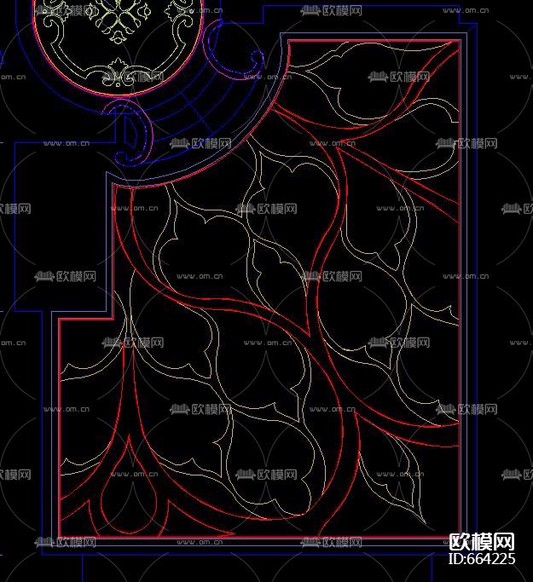 CAD水花拼花下載(渲染圖1)