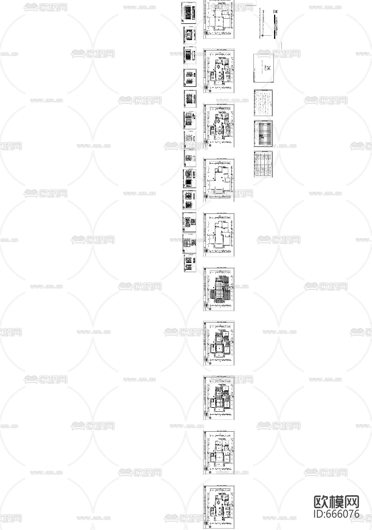星洲城市花园现代简约客餐厅卧室CAD施工图下载（渲染图4）