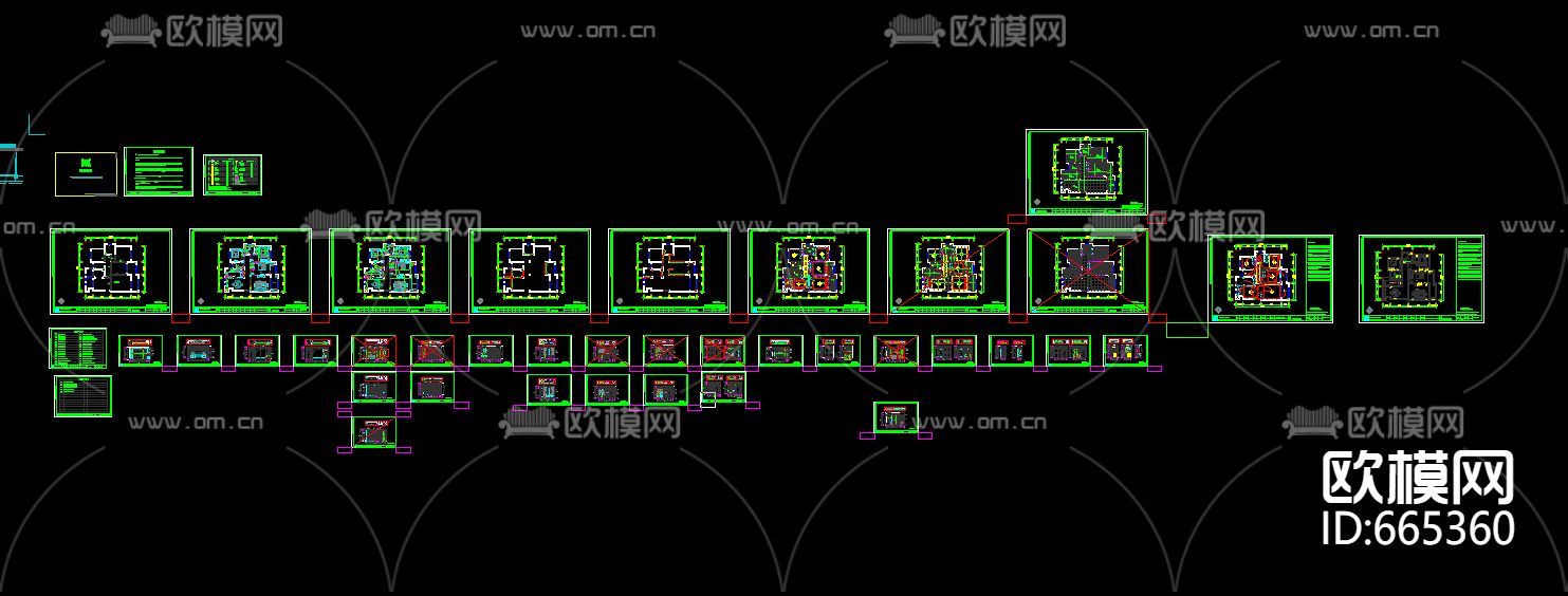金色港湾现代客餐厅CAD施工图下载（渲染图4）