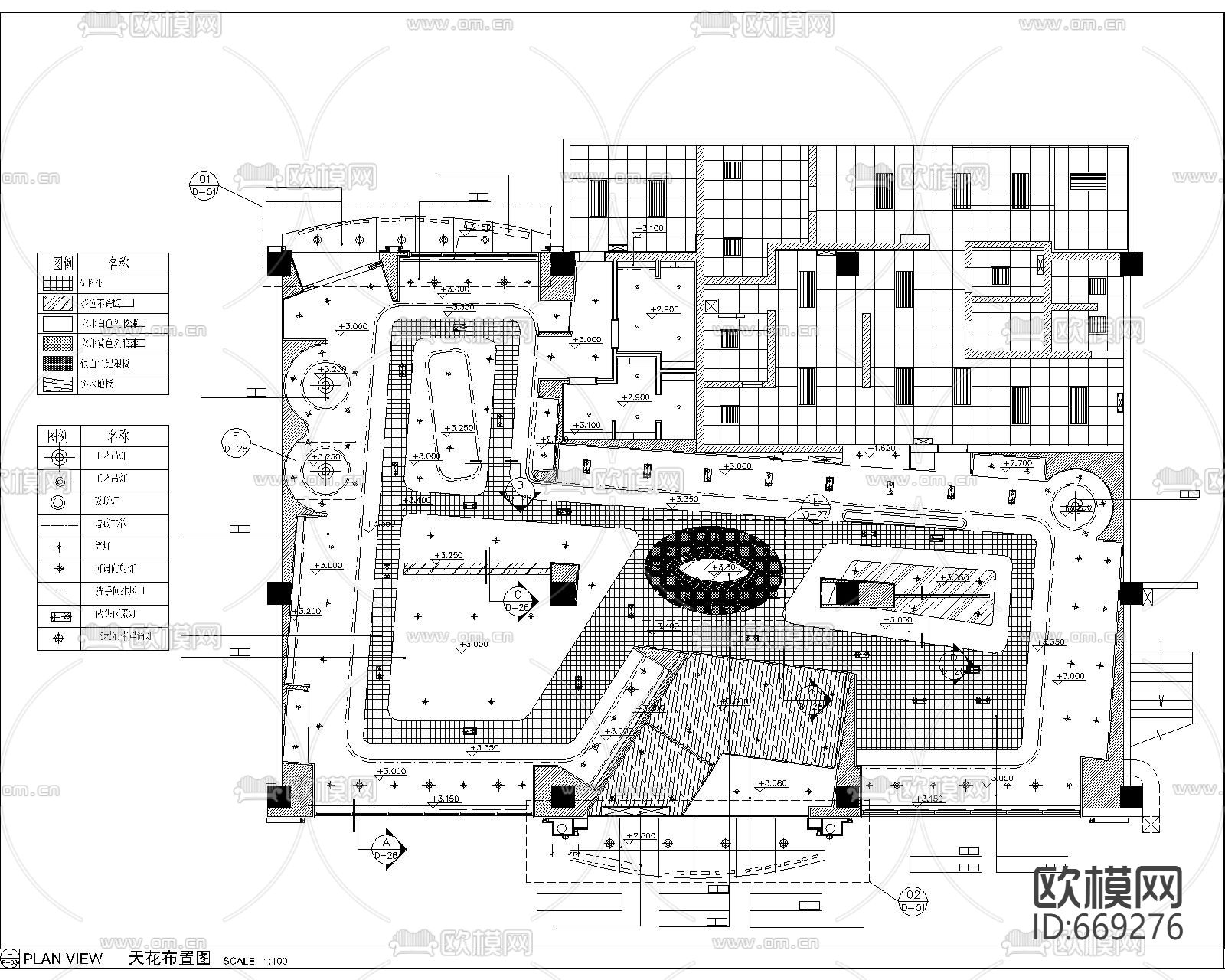 PIZZAHUT必勝客連鎖店CAD施工圖下載（渲染圖1）
