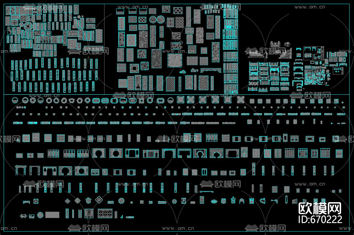中式图库CAD集下载