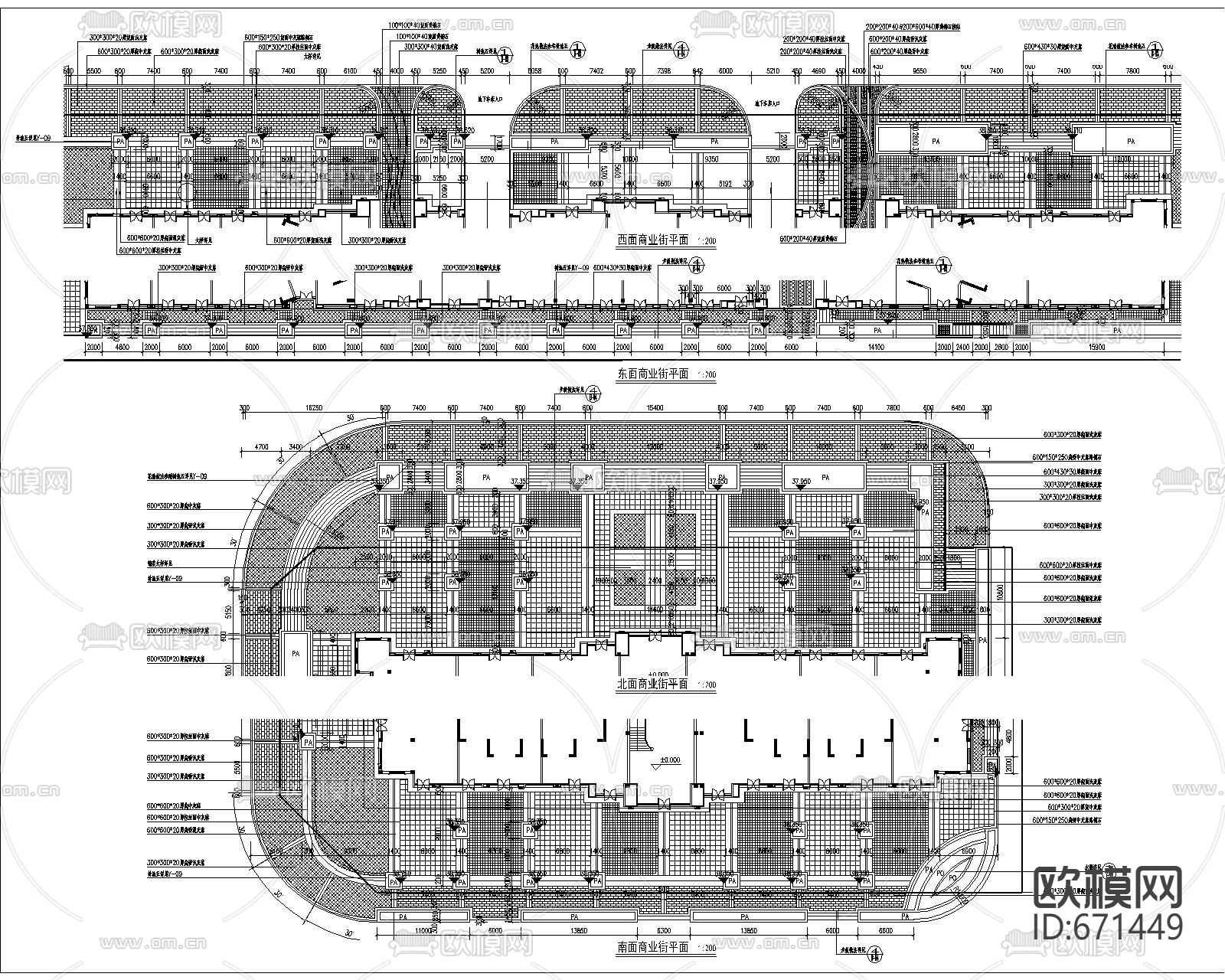 小区园林CAD施工图下载（渲染图4）