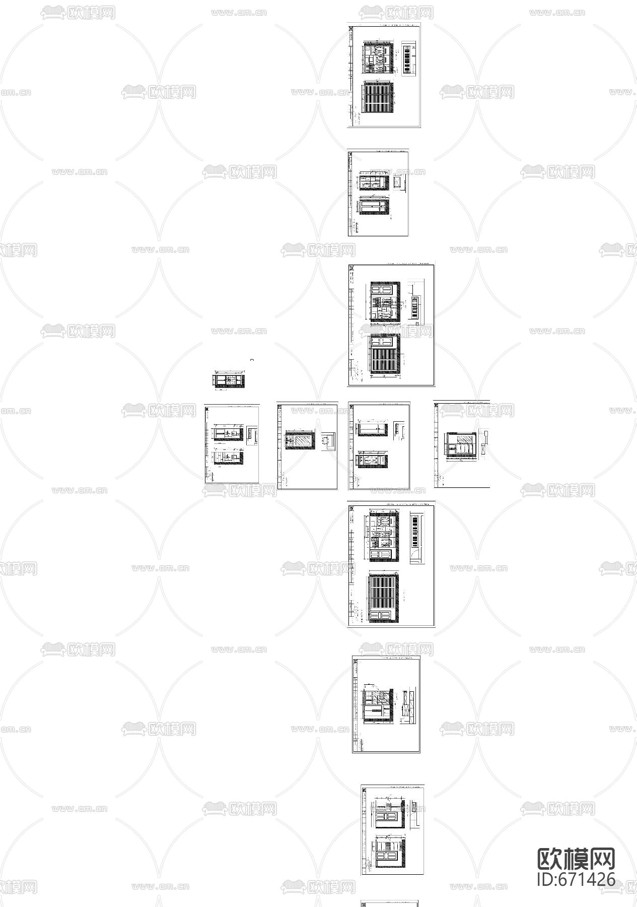 星洲城市花园现代客餐厅CAD施工图下载（渲染图5）