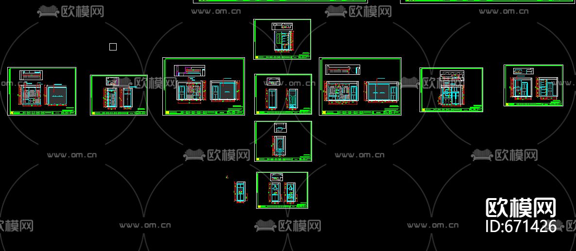 星洲城市花园现代客餐厅CAD施工图下载（渲染图2）
