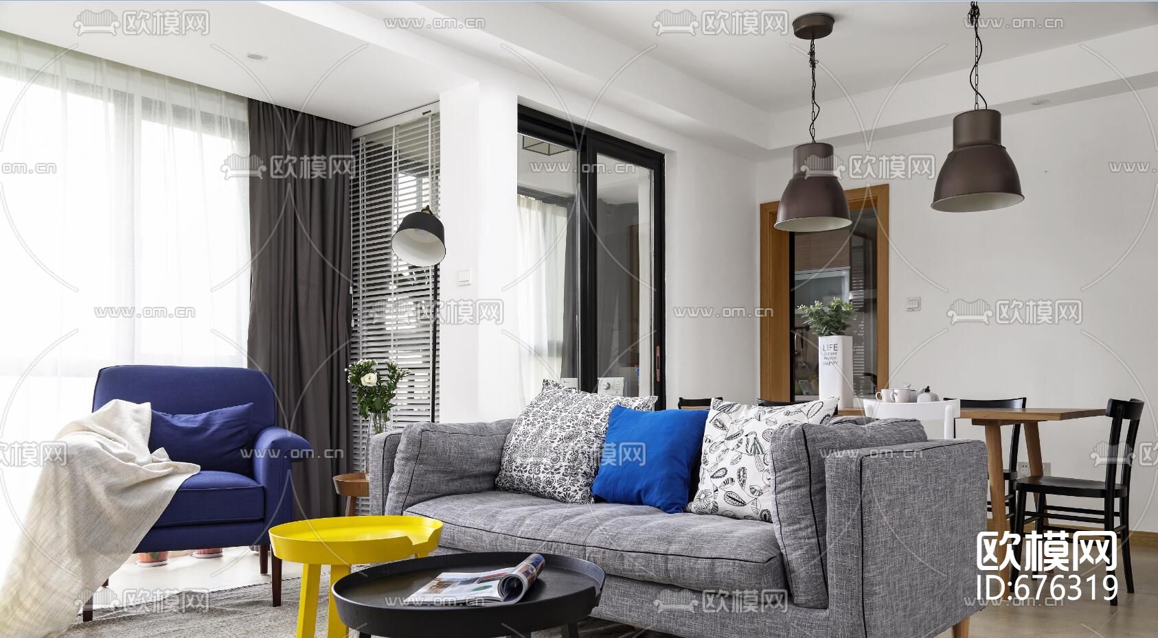 雅戈尔太阳城-自然而然全套CAD施工图+实景照片下载（渲染图1）