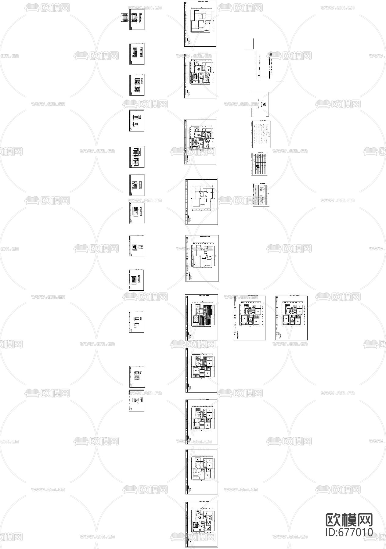 金色港湾现代客餐厅卧室CAD施工图下载（渲染图4）