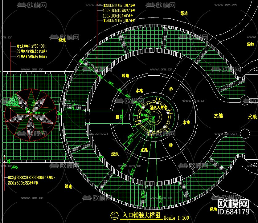 现代小区园林景观cad施工图下载（渲染图6）