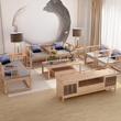 新中式实木沙发组合3d模型