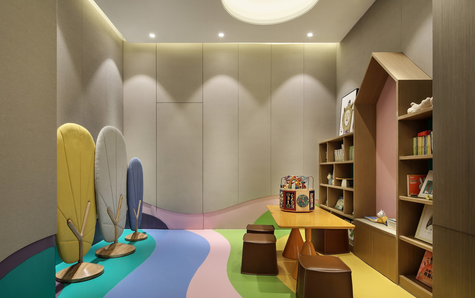 岳蒙设计 现代售楼处儿童休闲区