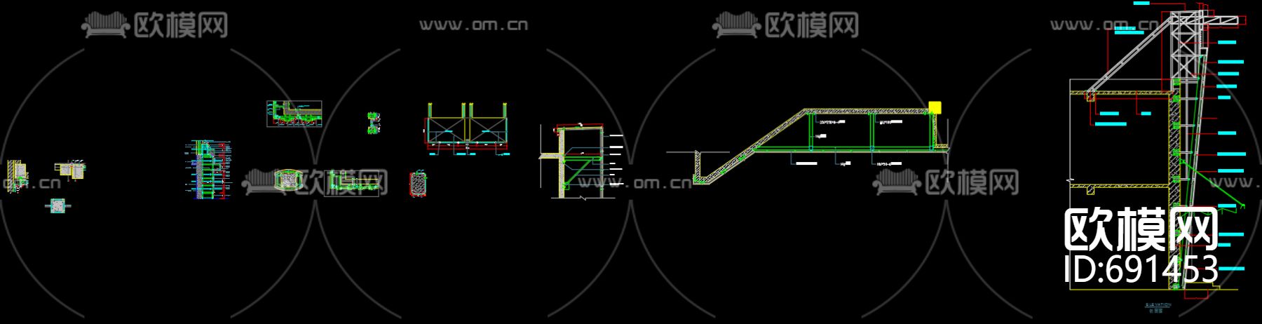 铝塑板干挂大样CAD图集下载