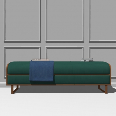  现代金属皮革脚踏su模型 