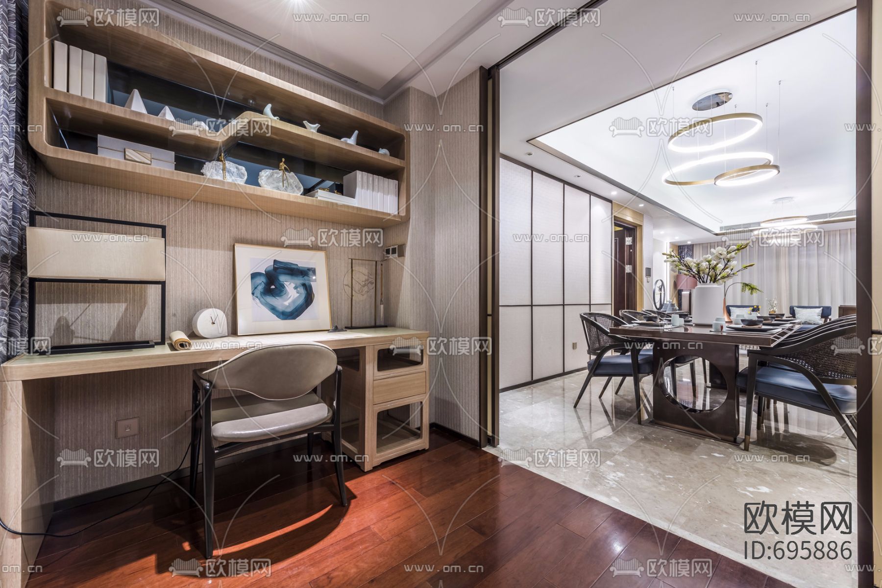 【达观设计 凌子达】上海珠江铂世·外滩界160户型下载（渲染图25）