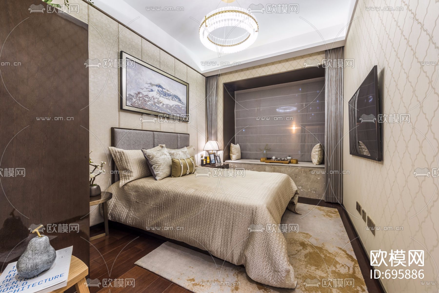 【达观设计 凌子达】上海珠江铂世·外滩界160户型下载（渲染图28）