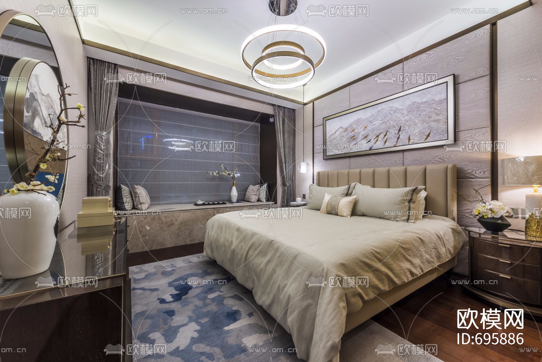 【达观设计 凌子达】上海珠江铂世·外滩界160户型下载（渲染图18）