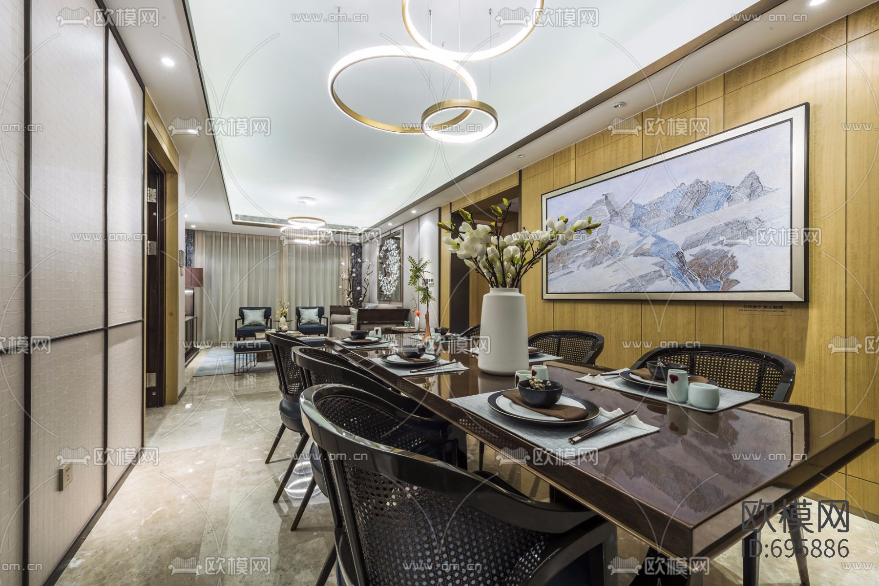 【达观设计 凌子达】上海珠江铂世·外滩界160户型下载（渲染图21）