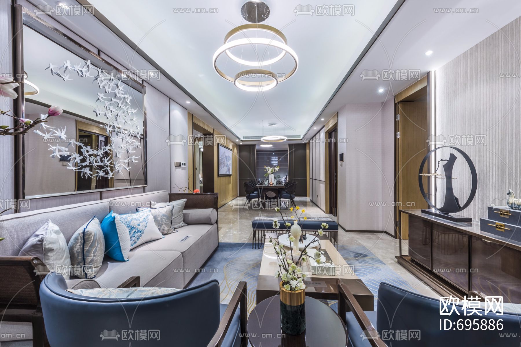 【达观设计 凌子达】上海珠江铂世·外滩界160户型下载（渲染图27）