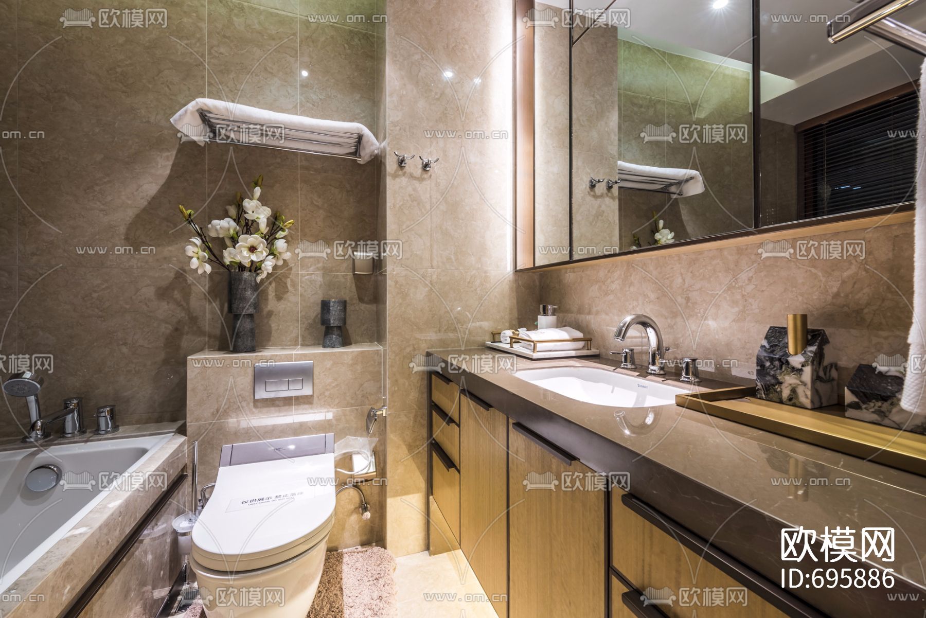 【达观设计 凌子达】上海珠江铂世·外滩界160户型下载（渲染图17）