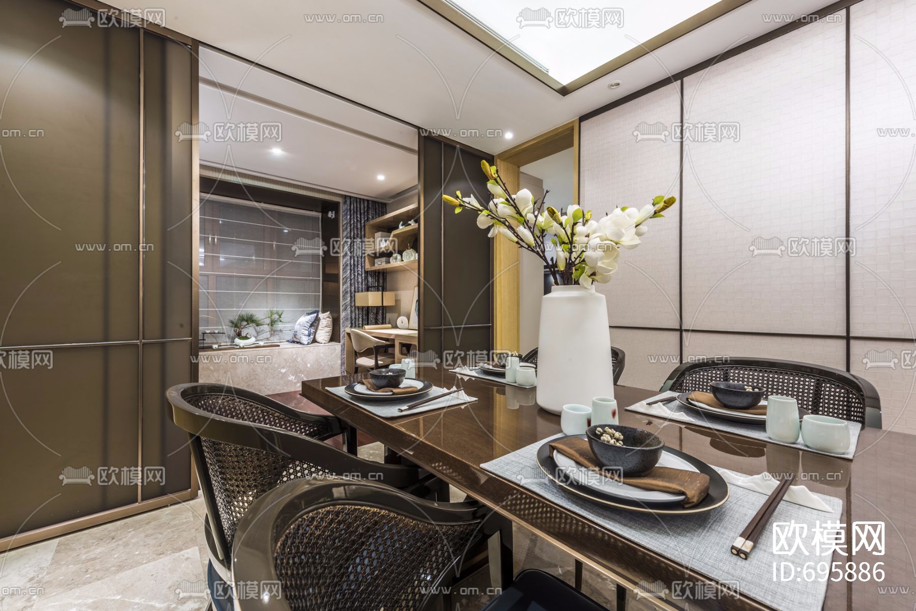 【达观设计 凌子达】上海珠江铂世·外滩界160户型下载（渲染图14）